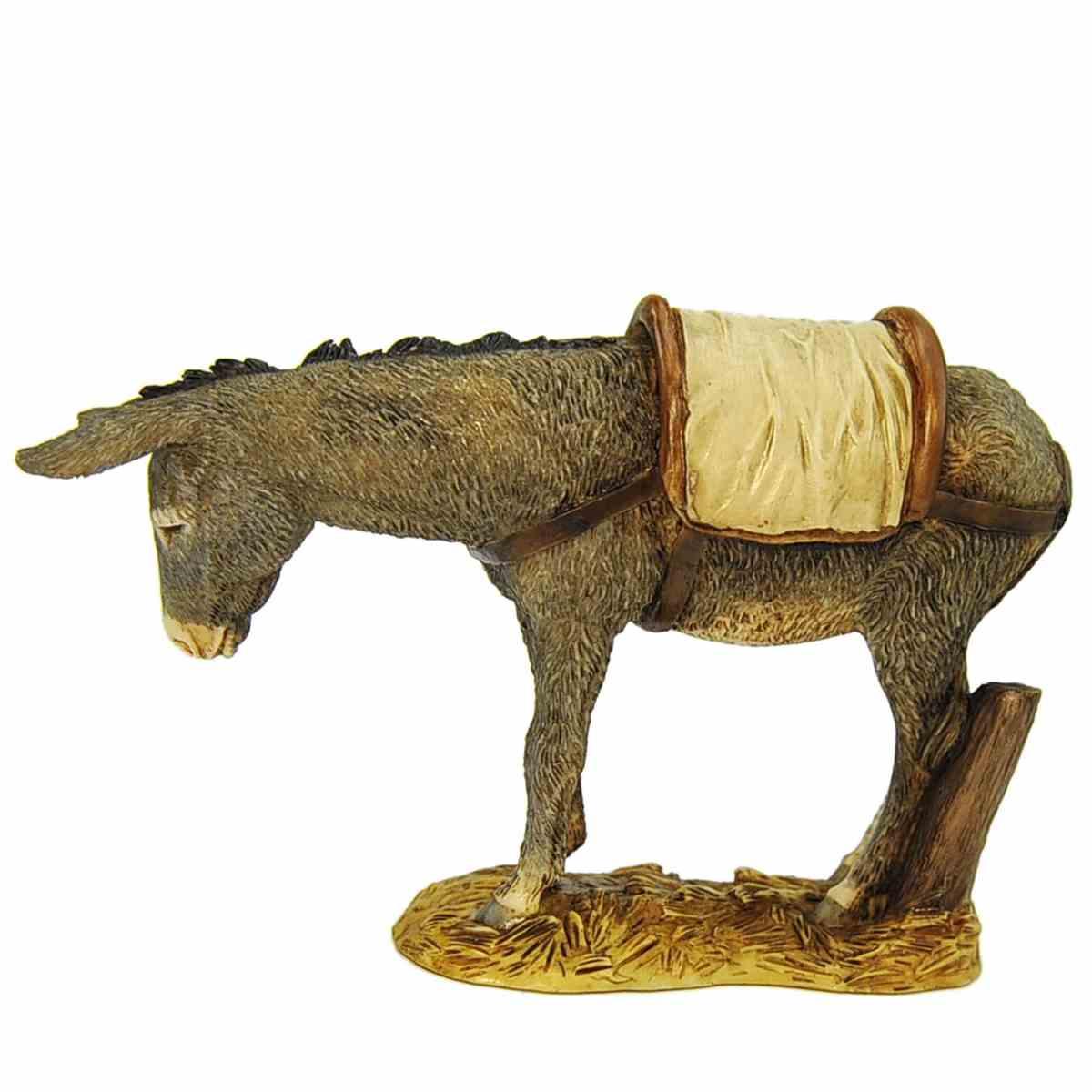 Statua cm.15 Asino con la Sella Collection |Moranduzzo