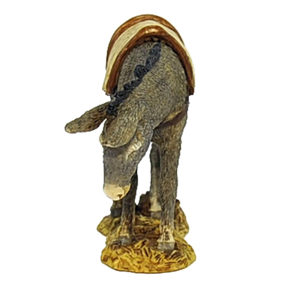 Statua cm.15 Asino con la Sella Collection |Moranduzzo