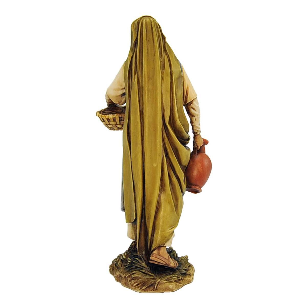 Statua cm.20 Levatrice con Cesta Collection | Moranduzzo