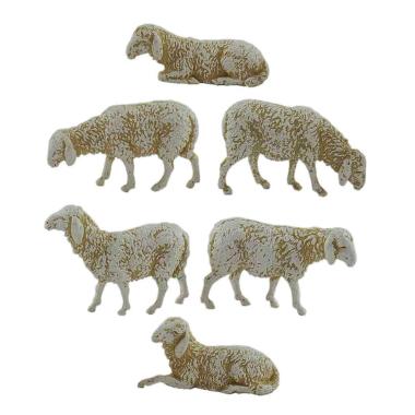 Landi Animali Pecore Set 6 pz. Rif. cm.8