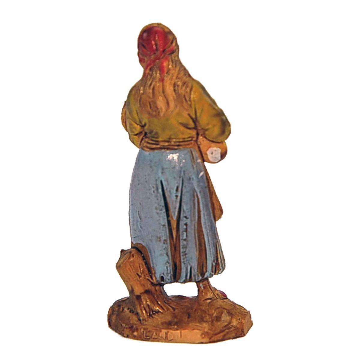 Statua presepe 3,5 cm zingara con bimbo