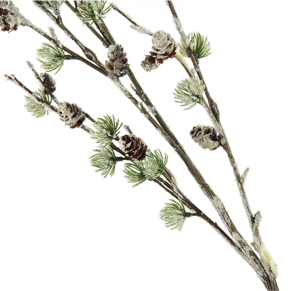Fiore Natale Ramo Pino Innevato cm.100 |Moranduzzo