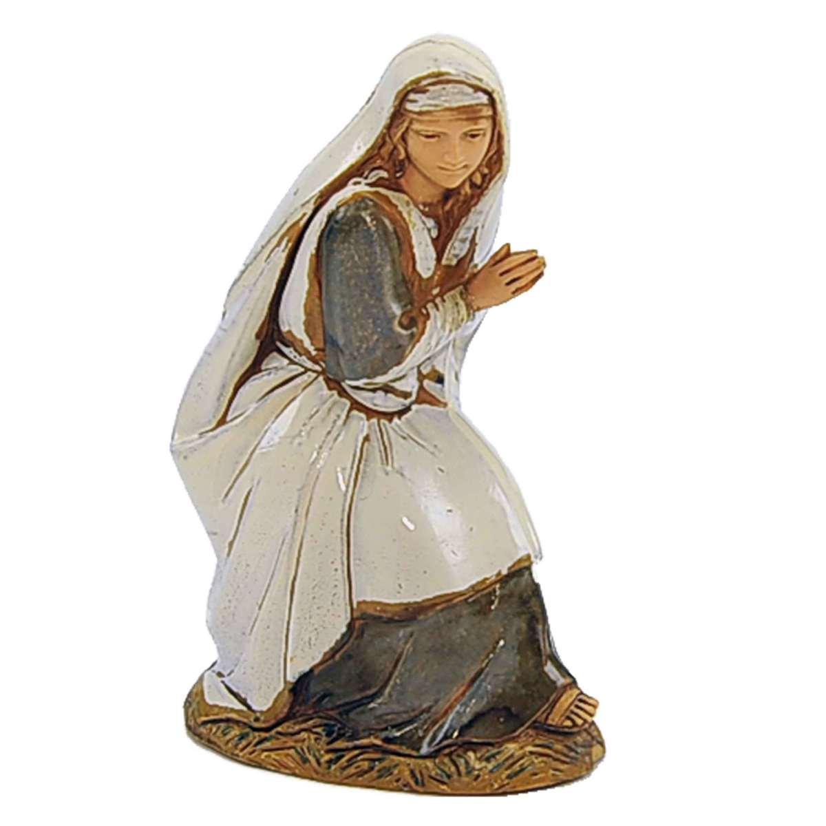 Statua cm.13 Mungitrice che Munge la Mucca | Moranduzzo