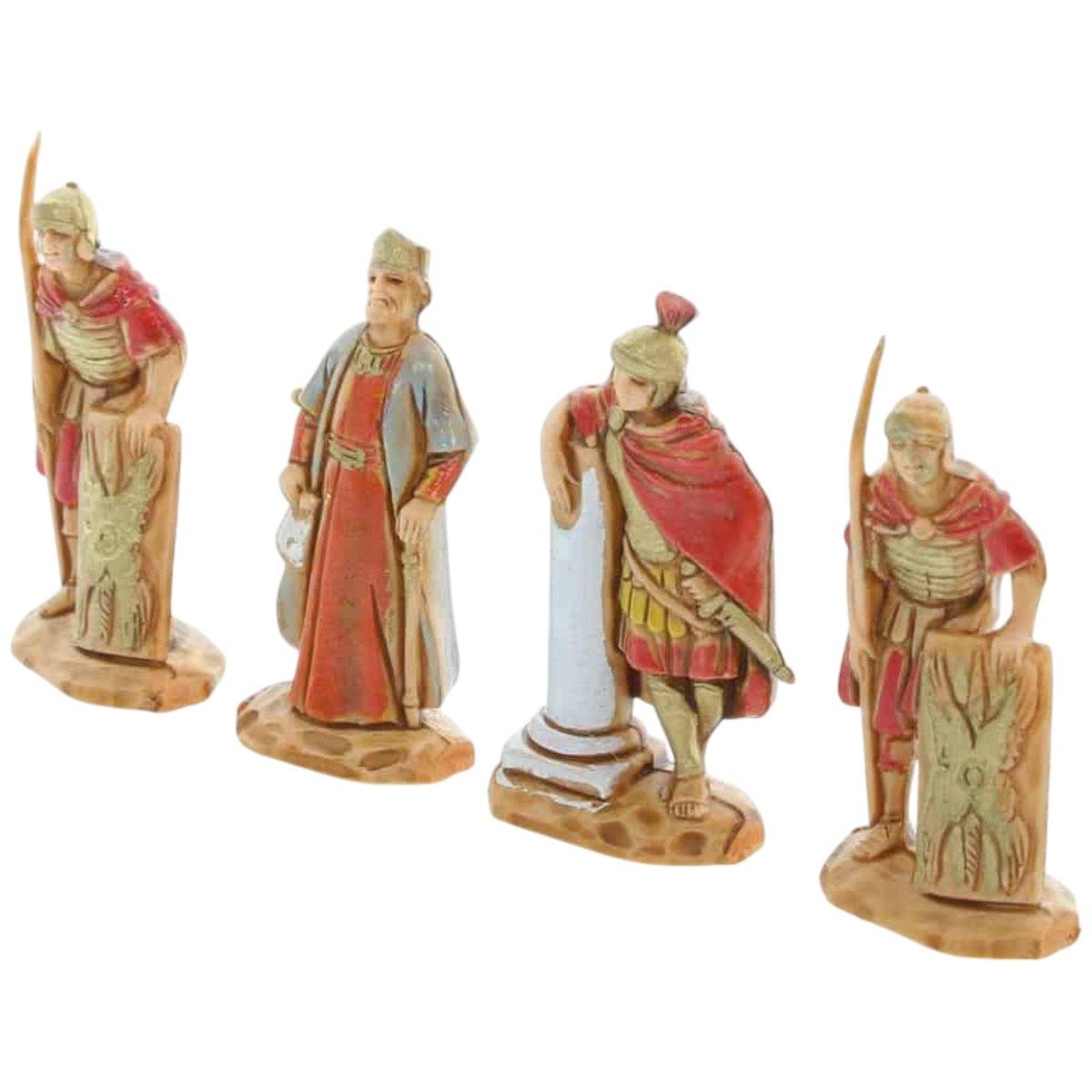 Statua cm.3,5 Erode con Centurioni Set pz.4 |Moranduzzo