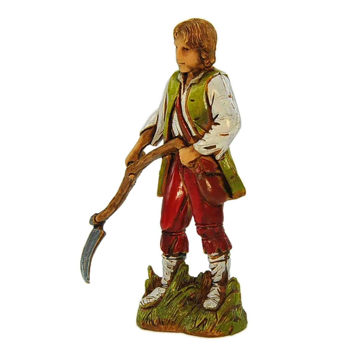 Statua cm.10 Mietitore con Falce | Moranduzzo