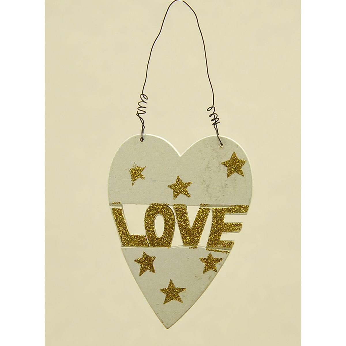 Decorazione Natalizia Legno Love Peace Joy 7 Modelli cm.h10 |M2 Store