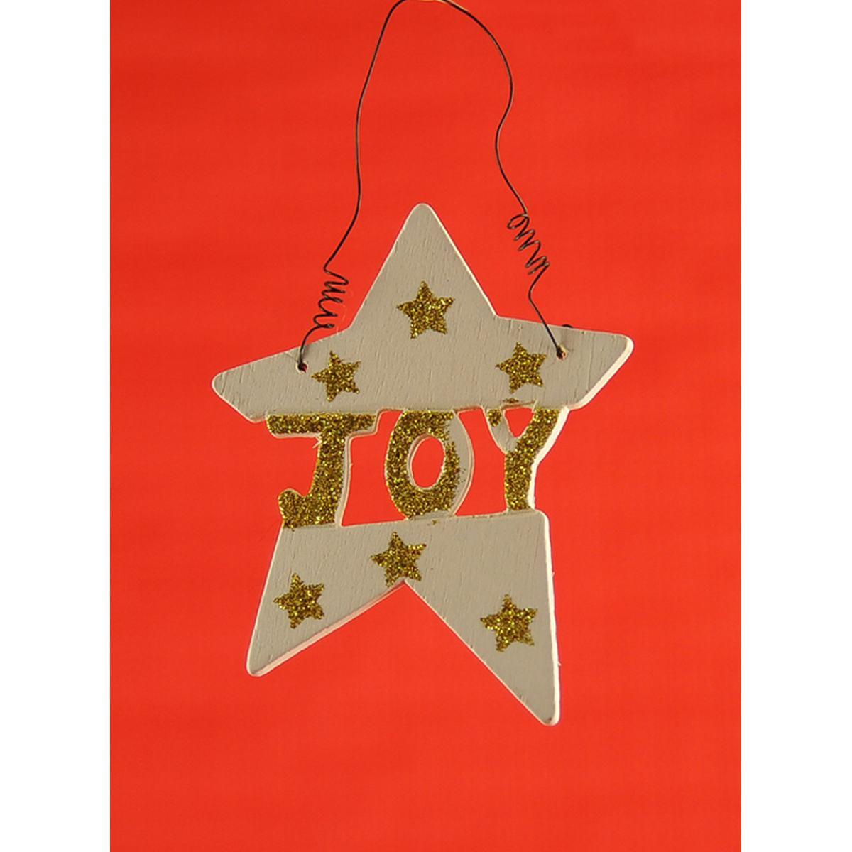 Decorazione Natalizia Legno Love Peace Joy 7 Modelli cm.h10 |M2 Store