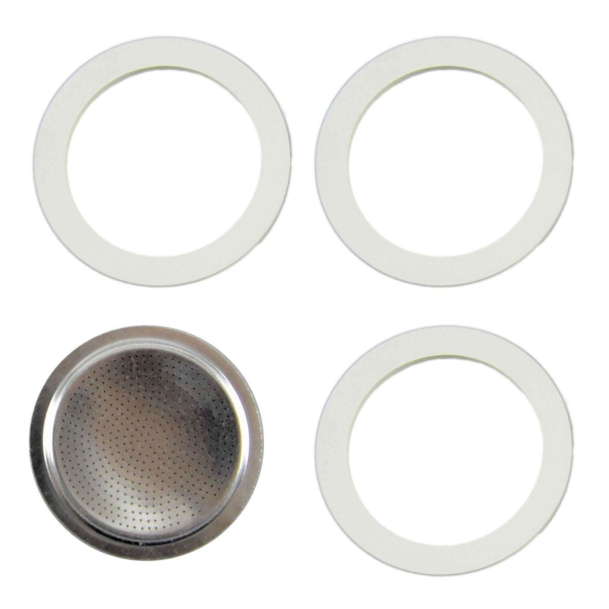 Bialetti Guarnizione e filtro in acciaio INOX 4 tazze 