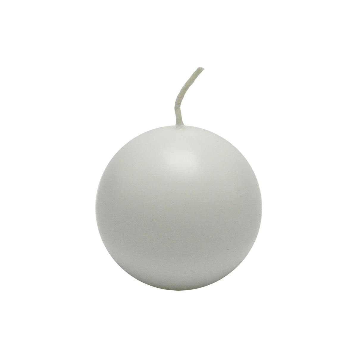 Candela cm.7 Sfera Bianca