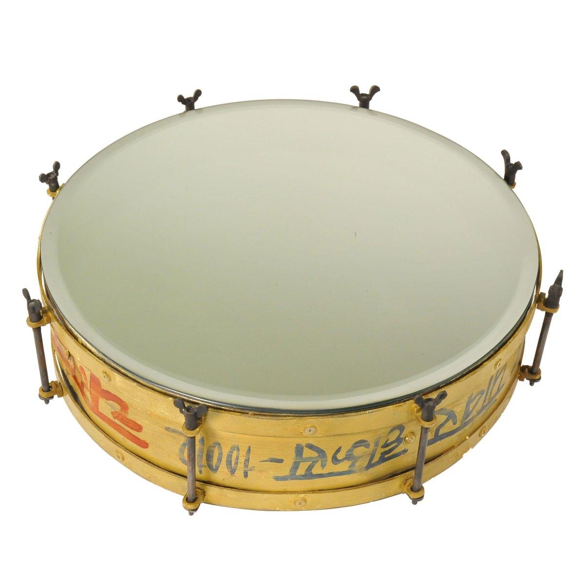 Specchio da Muro Metallo cm.45x12 Drum | Bizzotto