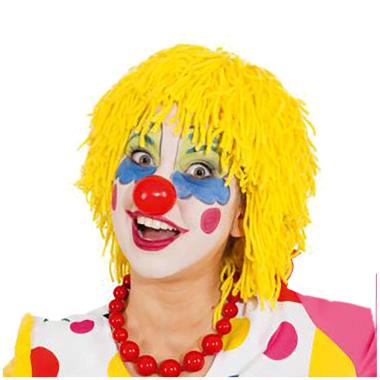 Parrucca Clown Lana Giallo