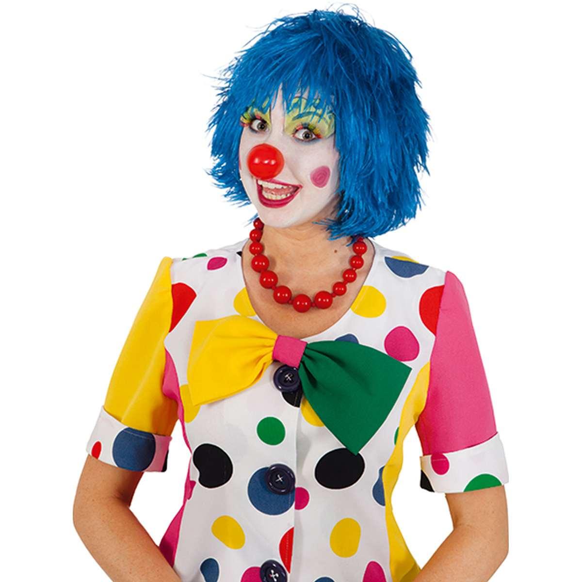 Orlob Parrucca Clown Blu Scapigliata con Frangia 4015101380131 4015101380131
