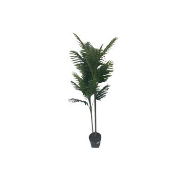 Pianta Palma PVC Verde con Vaso cm.160
