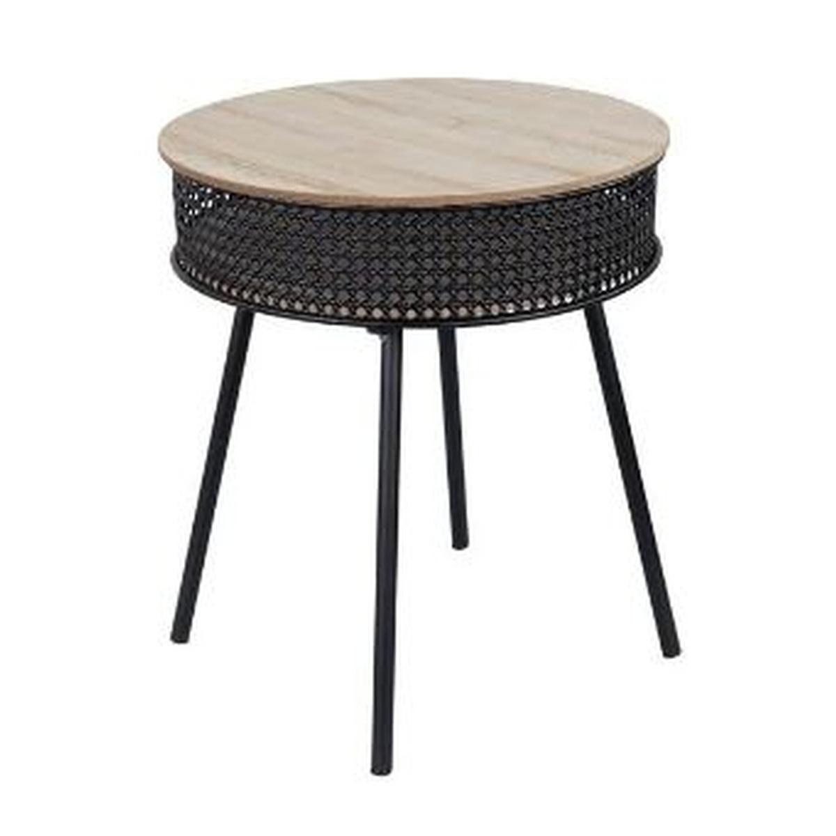 Tavolo Metallo Legno Lena cm.40x45 | Dimo