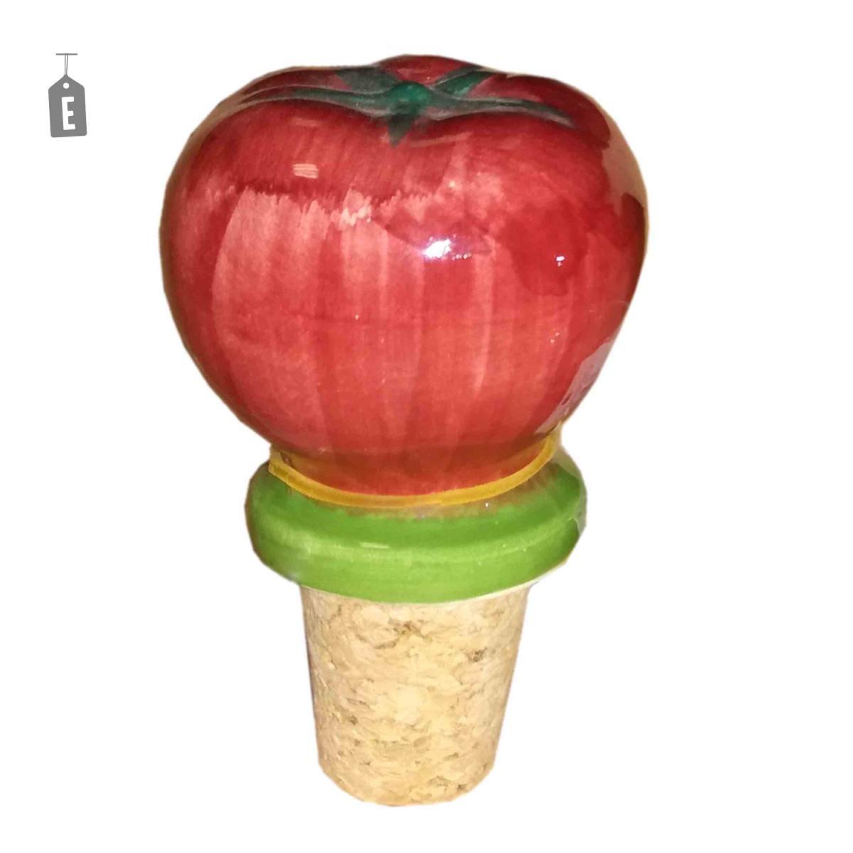 Tappo bottiglia Sughero con Frutta in Ceramica 7 Modelli