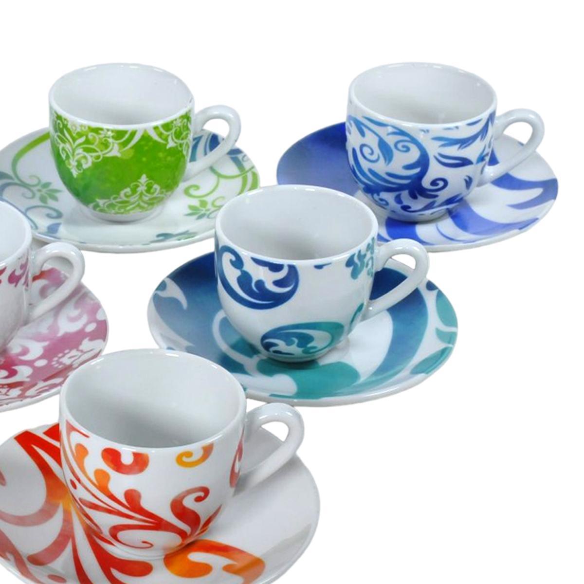 Tazzine Caff Set pz.6 Porcellana Marrakesh | Fade