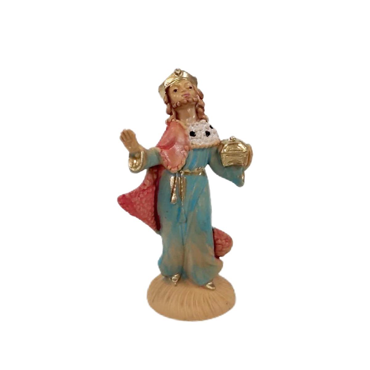 Statua Re Magi cm.6,5 Melchiorre cm.4x2,5xH6,6 | Rossi Rosa