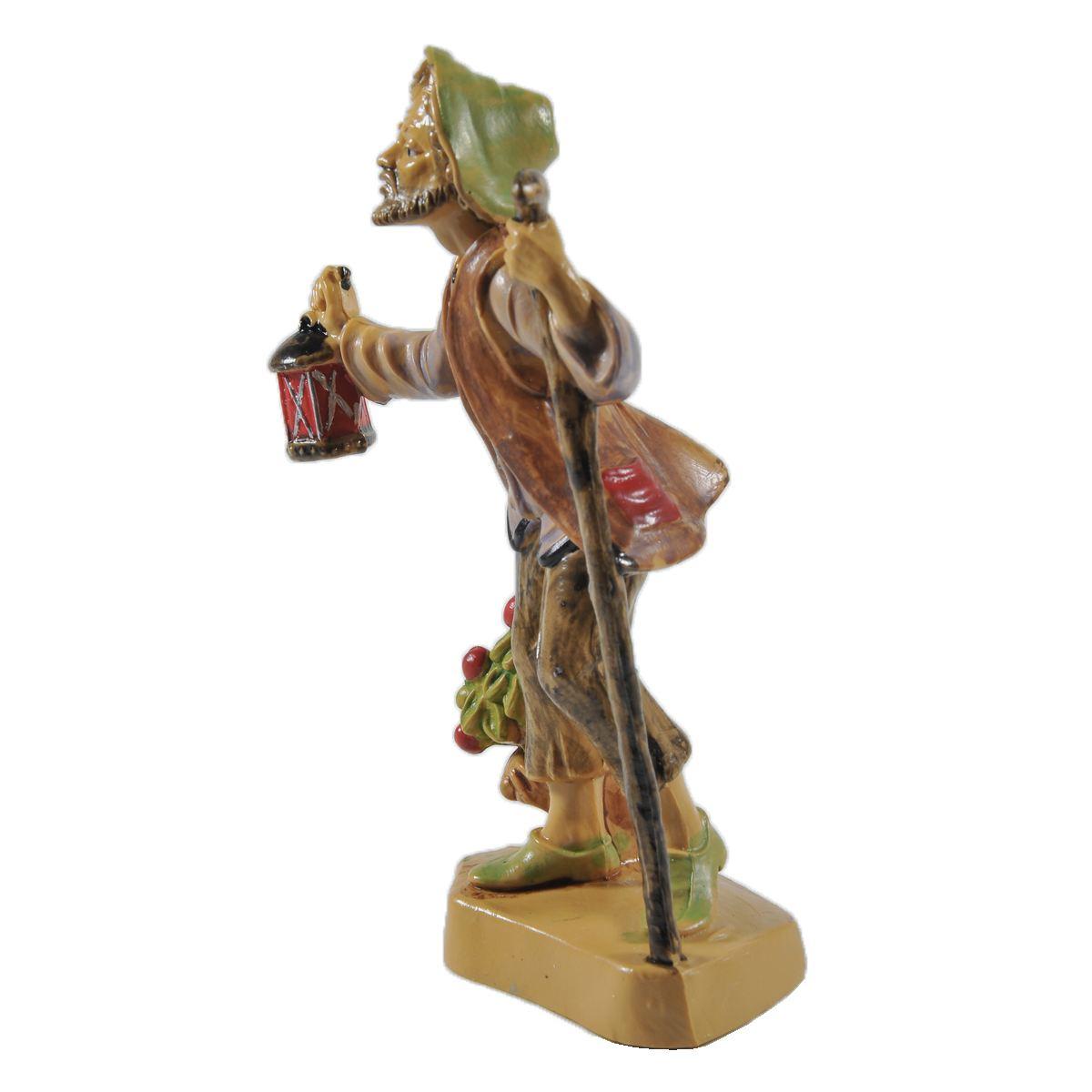 Statua cm.12 Lanternaio | Rossi Rosa