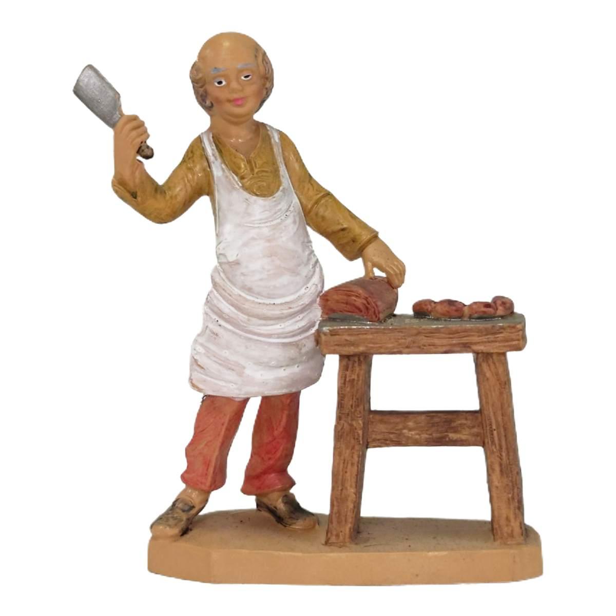 Statua cm.12 Macellaio | Rossi Rosa