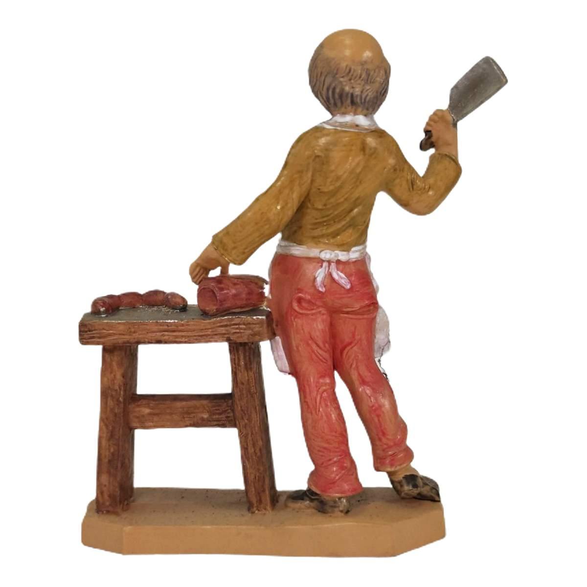 Statua cm.12 Macellaio | Rossi Rosa