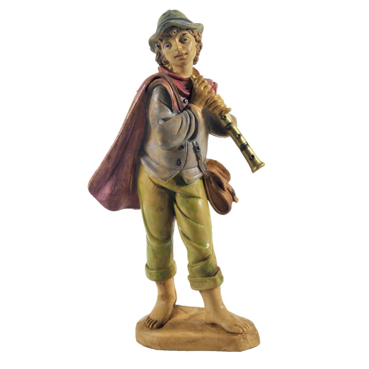 Statua cm.16 Pifferaio | Rossi Rosa