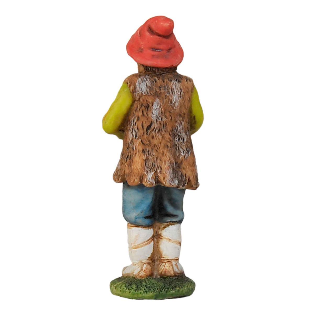 Statua cm.10 Zampognaro | Rossi Rosa