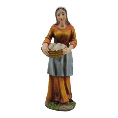 Statue Presepe - Donna con Cesta cm.30