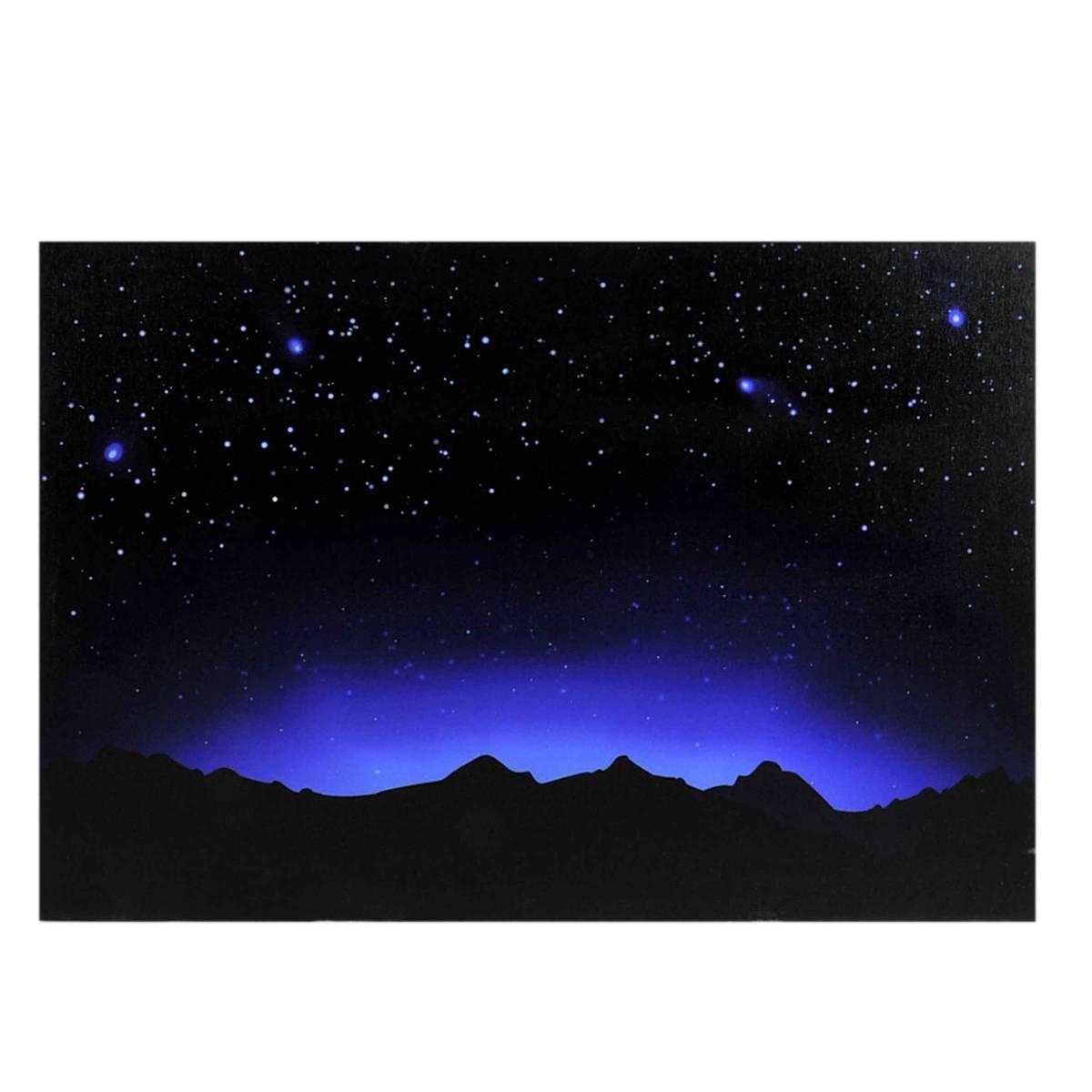 Pannello Cielo e Montagne Stelle Luminose a Fibra Ottica cm.60x2x40 | Rossi Rosa