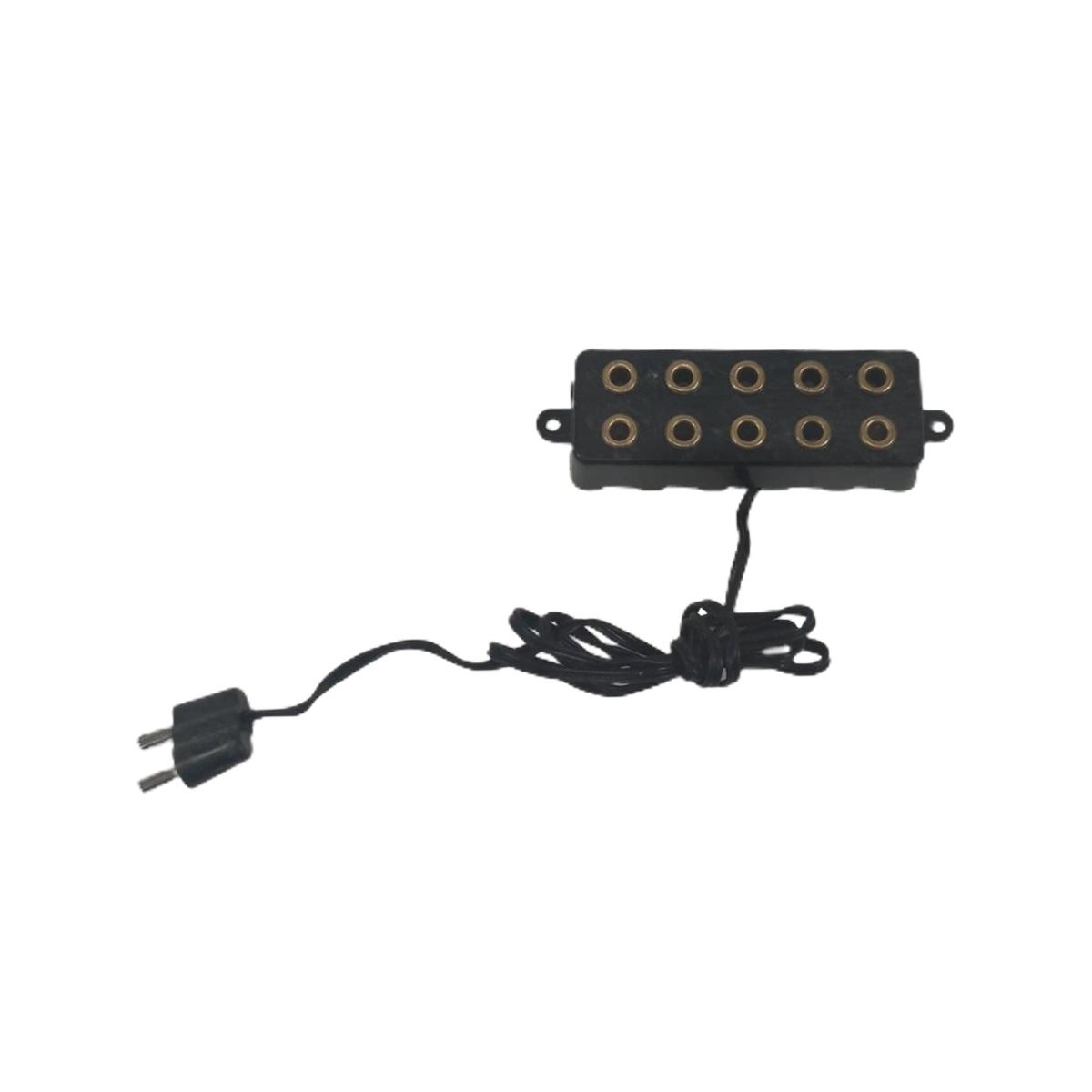 Multipresa Nera 5 Prese con Spina 3,5V mm.45x17x10 | Rossi Rosa