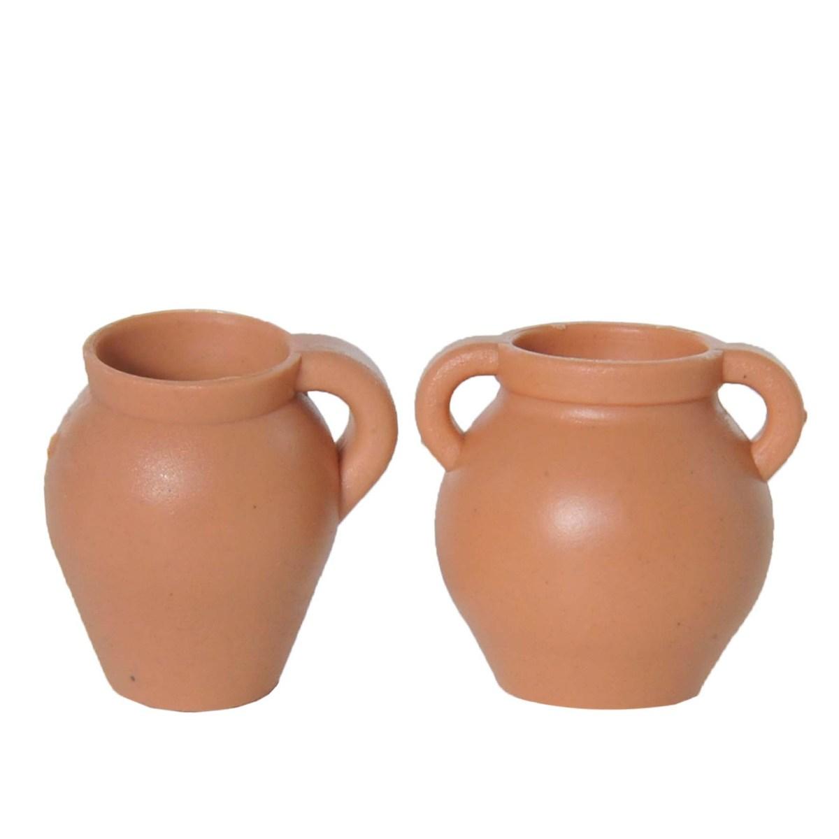 Anfore Colore Terracotta cm.3,5x3, confezione da 2 pezzi | Rossi Rosa