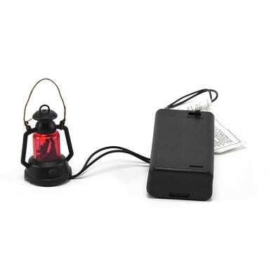 Lanterna con Luce Rossa a Batteria 3V cm.4x3