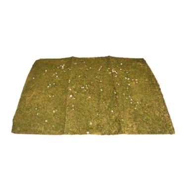 Muschio Naturale Verde Tappeto con Pietre cm.70x50 | Rossi Rosa