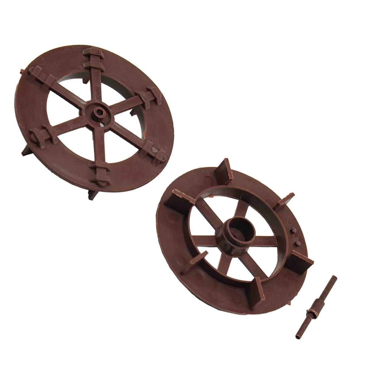 Ruota Mulino Acqua Marrone cm.8x1,7 | Rossi Rosa