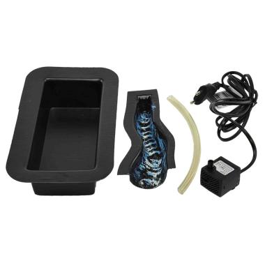 Fontana Elettrica Kit Vaschetta Ruscello cm.23x13x5 con Pompa e Tubo | Rossi Rosa