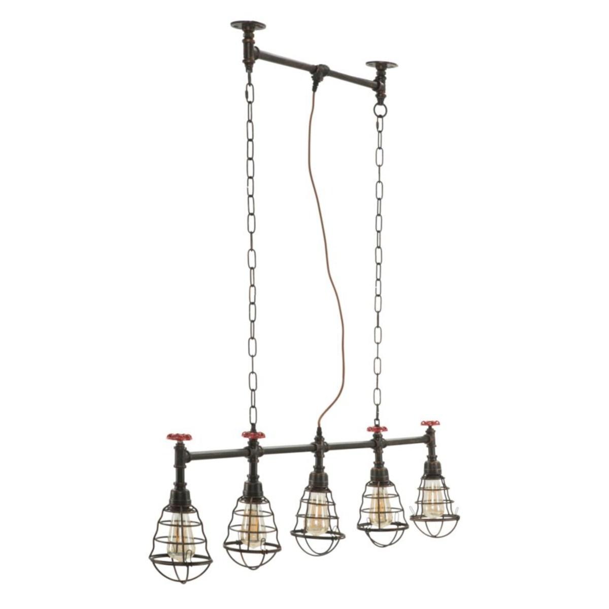 Lampadario Metallo Industry 5 Luci cm.114 | Mauro Ferretti