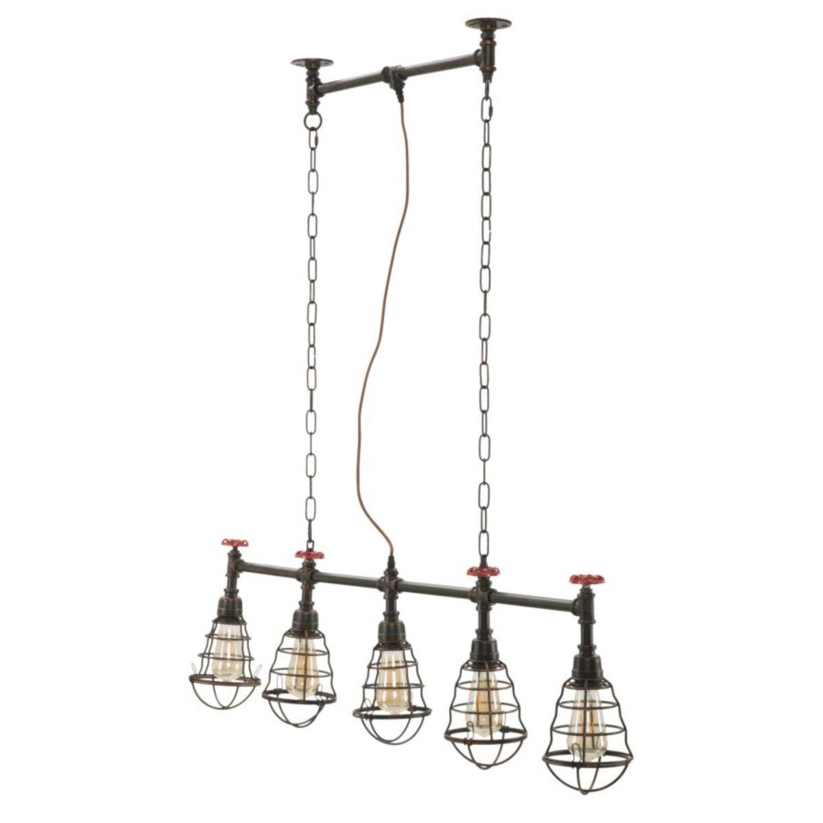 Lampadario Metallo Industry 5 Luci cm.114 | Mauro Ferretti