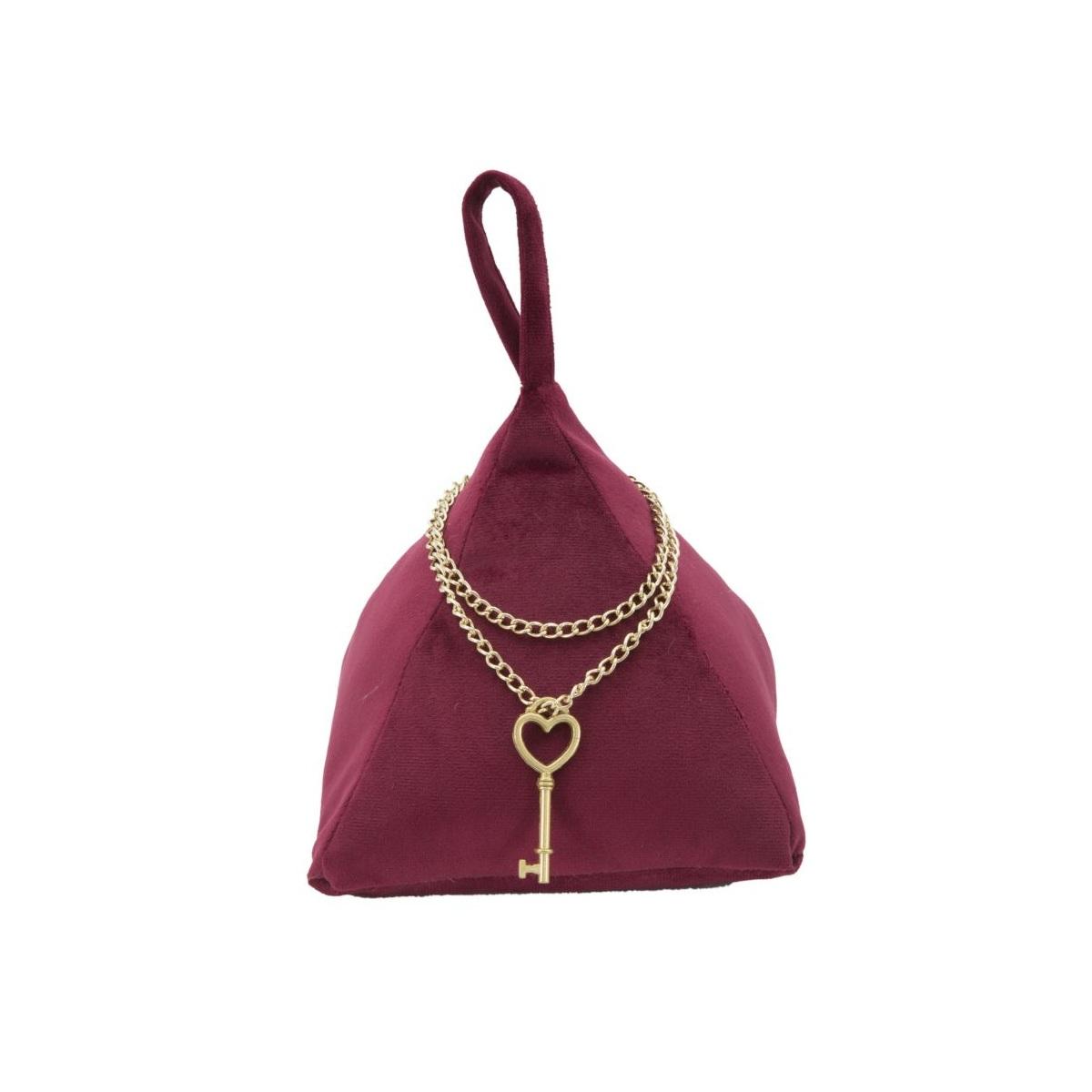 Ferma Porte Triangle Bordeaux cm.14x14x20 | Mauro Ferretti