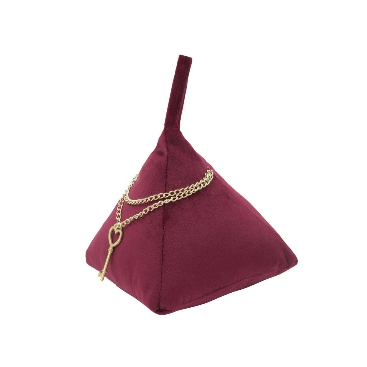 Ferma Porte Triangle Bordeaux cm.14x14x20 | Mauro Ferretti