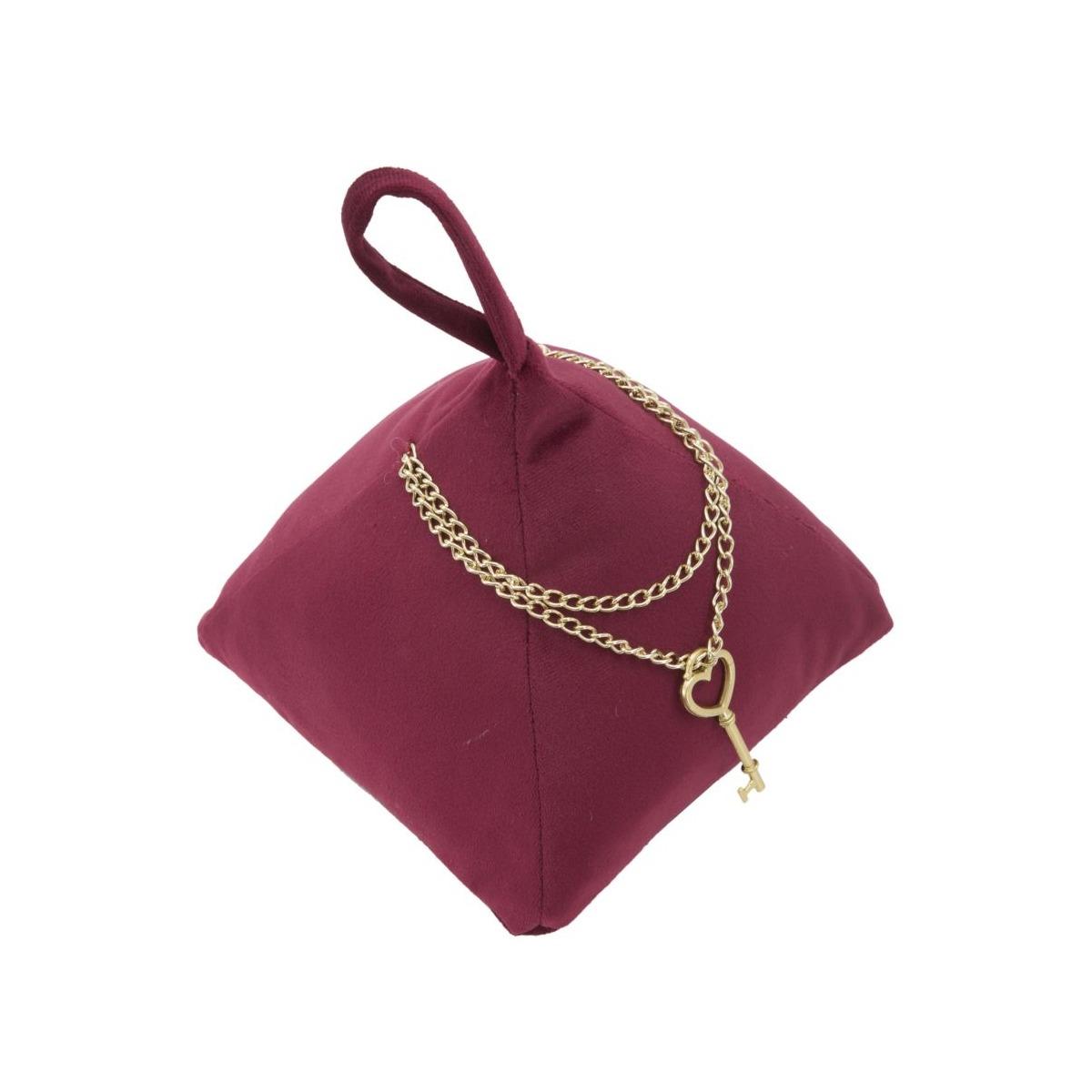 Ferma Porte Triangle Bordeaux cm.14x14x20 | Mauro Ferretti