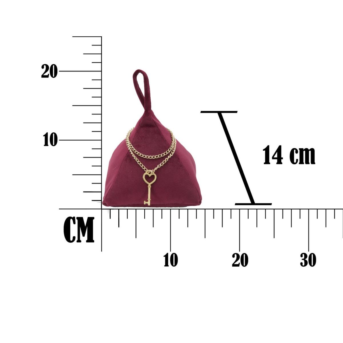 Ferma Porte Triangle Bordeaux cm.14x14x20 | Mauro Ferretti