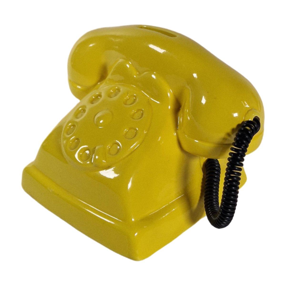 Salvadanaio Ceramica Telefono Ass. 5 Colori H12 -3