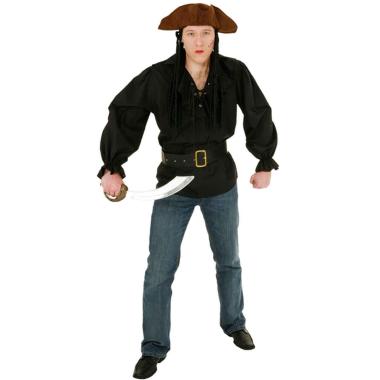 Camicia Pirata Nera Uomo