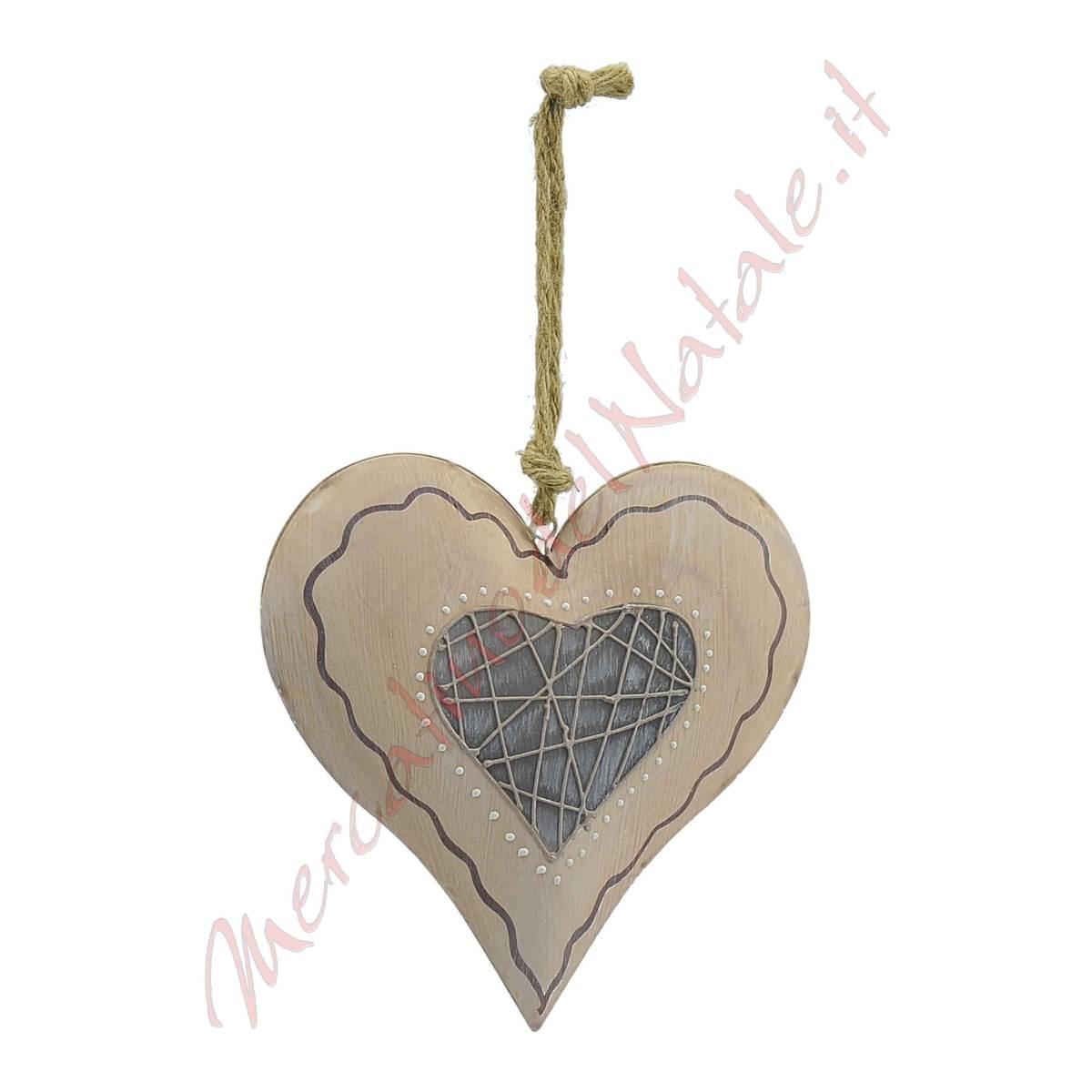 Decorazione Natalizia Cuore Latta da Appendere Latta cm.20 |M2 Store