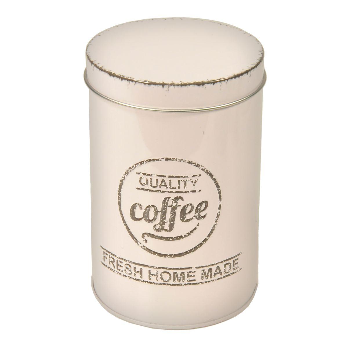 Gicos Barattolo Latta Coffee Bianco cm.Ø8,4x13 8025569710605A 8025569710605A