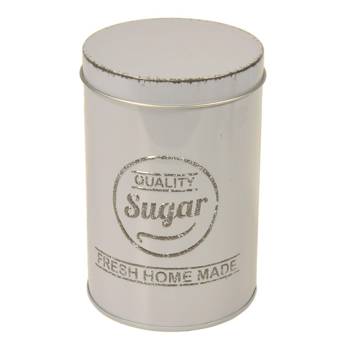Barattolo Latta Sugar Grigio cm.8,4x13 | Gicos