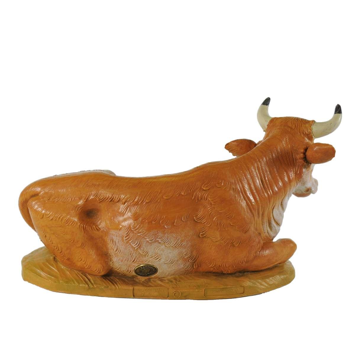 Statua presepe 30 cm bue sdraiato