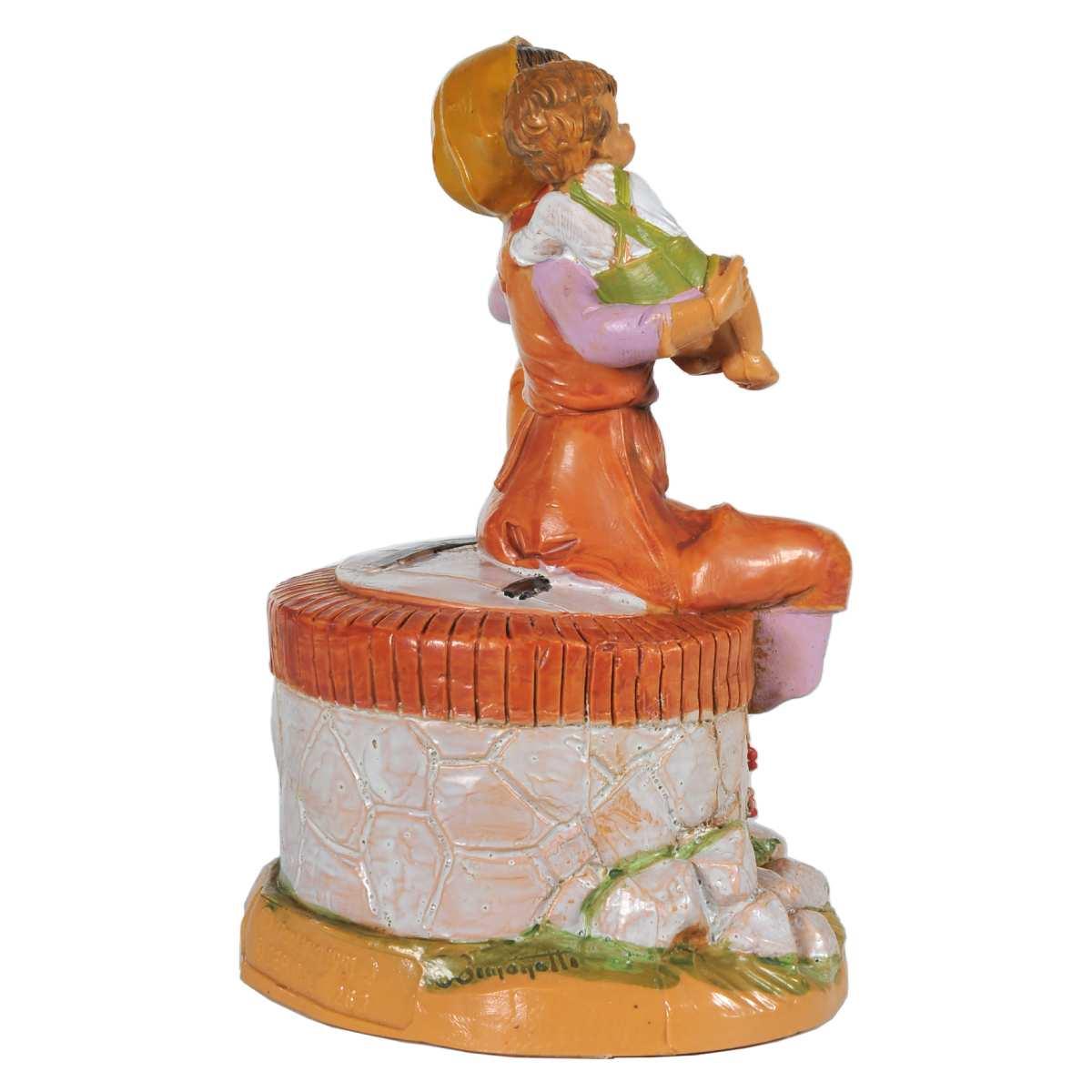 Statua cm.12 Ariel Donna al Pozzo con Bambino | Fontanini