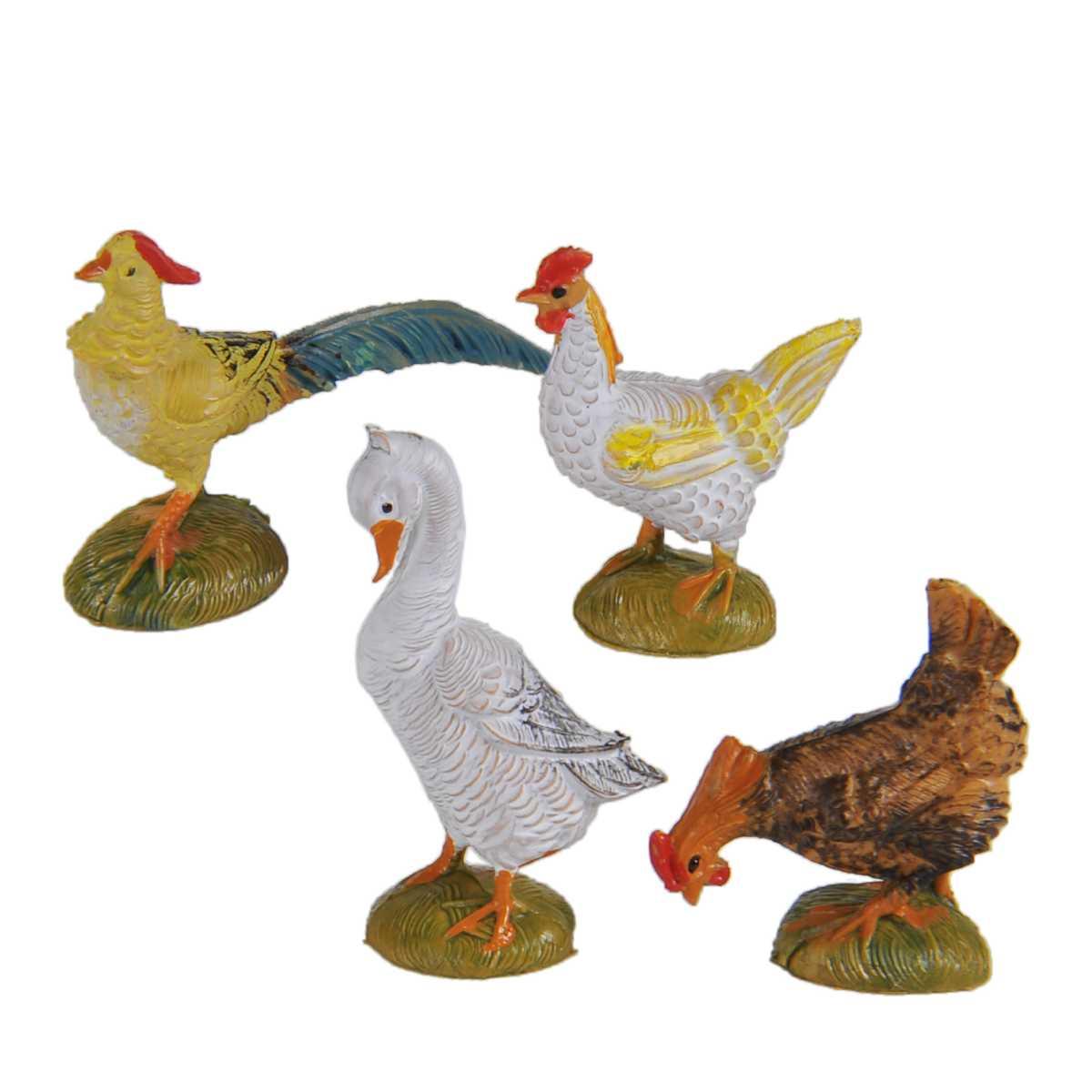 Statua cm.10 Gallinacei assortiti Set pz.12 | Fontanini