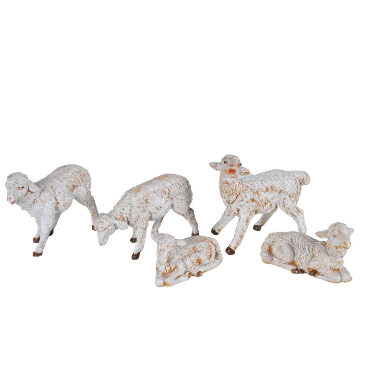 Statua cm.12 Pecore Set pz.5 | Fontanini