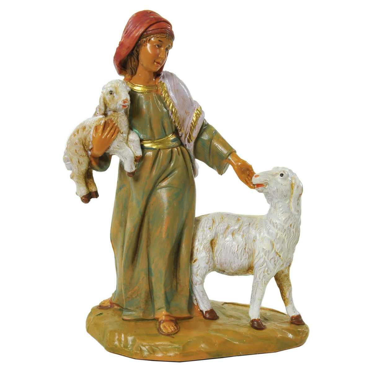 Statua cm.12 Pastorella Rhoda con Pecore | Fontanini